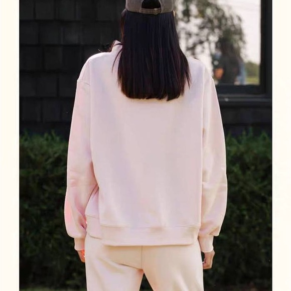 Parke Blush Sweatshirt with Chocolate Lettering - Picture 3 of 4